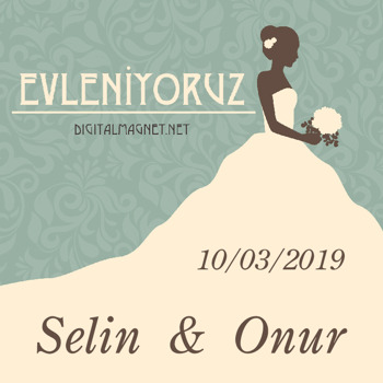 Gelin Temalı Söz Nişan Nikah Kare Parti Afiş