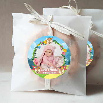 Geyik Temalı Resimli Sticker