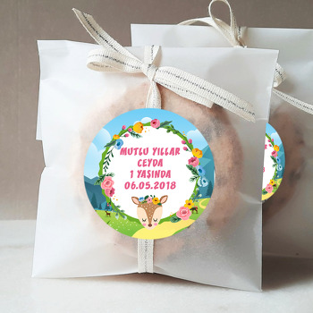 Geyik Temalı Sticker