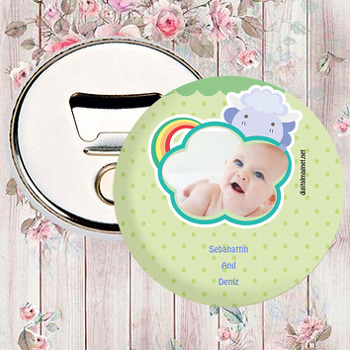 Gökkuşağı 2 Temalı Bebek Magnet Açacak