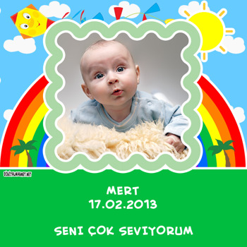Gökkuşağı   Kare Parti Afiş