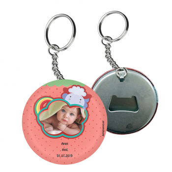 Gökkuşağı Temalı Bebek Arkası Açacak Anahtarlık