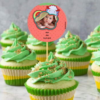 Gökkuşağı Temalı Bebek Kürdan Süs