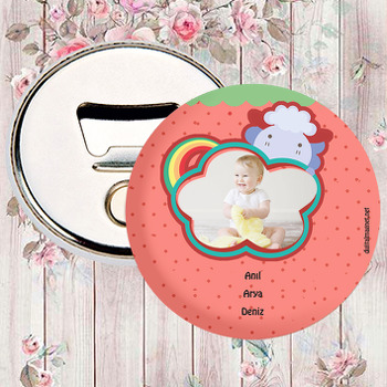 Gökkuşağı Temalı Bebek Magnet Açacak