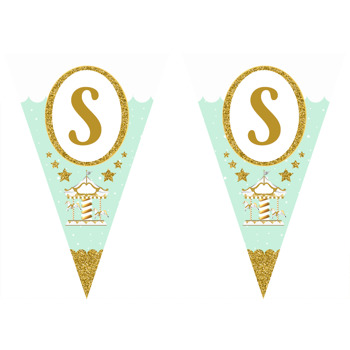 Gold Atlı Karınca ile Soft Yeşil Fon Temalı Parti Banner