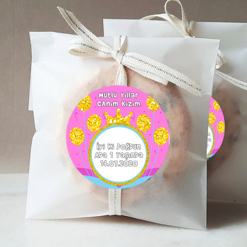 Gold Balonlar Temalı Sticker