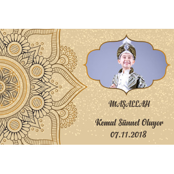 Gold Desen Temalı Sünnet  Magneti