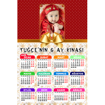 Gold Kurdela Temalı Takvim Magnet