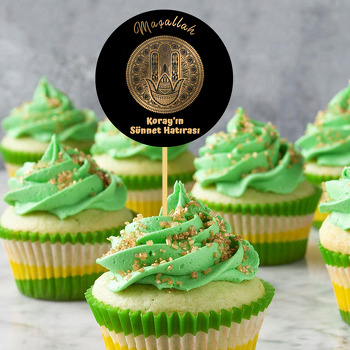 Gold Maşallah ile Mandala Temalı Parti Kürdan Süs