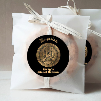 Gold Maşallah ile Mandala Temalı Sticker