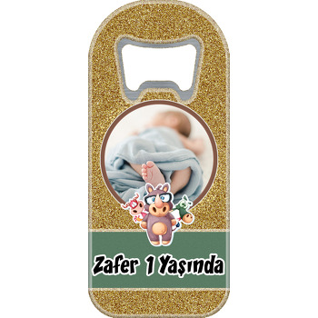 Gold Simli Fon ve Hipopotam Temalı Uzun Magnet Açacak