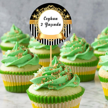 Gold Star Temalı Kürdan Süs