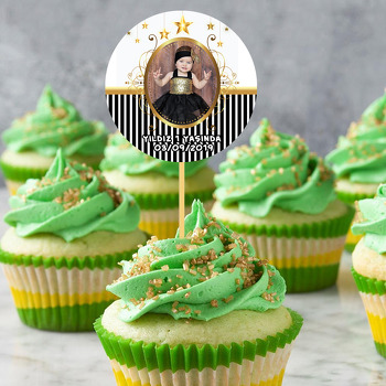 Gold Star Temalı Resimli Kürdan Süs