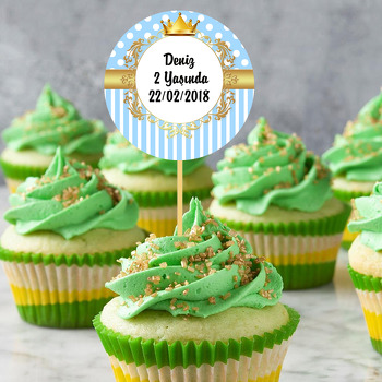 Gold Taç Prens Temalı Kürdan Süs