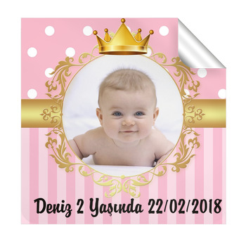 Gold Temalı Kare Etiket