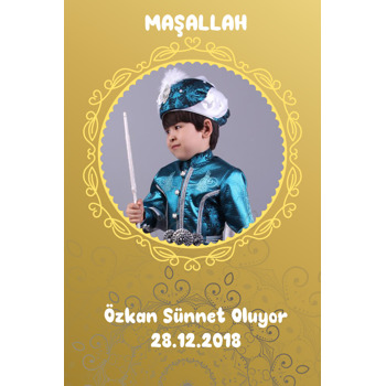 Gold Temalı Sünnet  Magneti