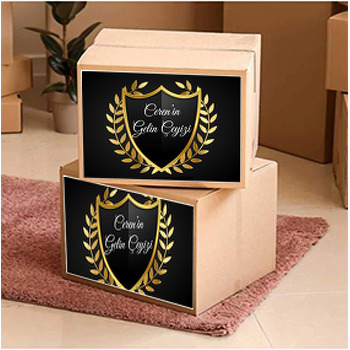 Gold Yapraklar Temalı Sticker