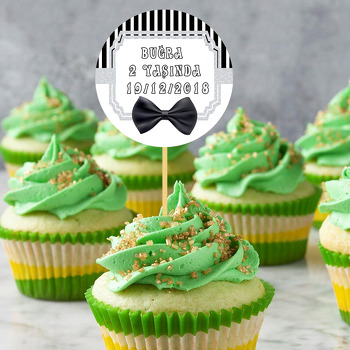 Gri Papyon Temalı Kürdan Süs