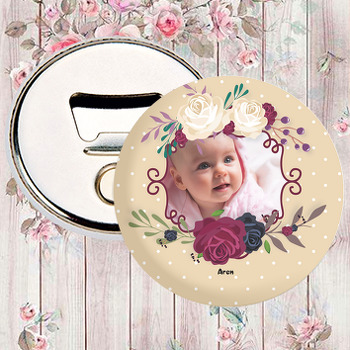 Gül 2 Temalı Resimli Magnet Açacak