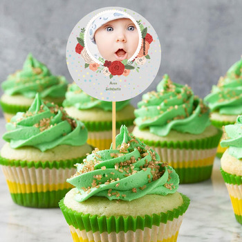 Gül Çerçeve Temalı  Bebek Kürdan Süs