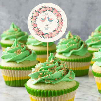 Gül Çerçeveli Kuş Temalı Söz Nişan Nikah Kürdan Süs