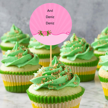 Gül Temalı Kürdan Süs