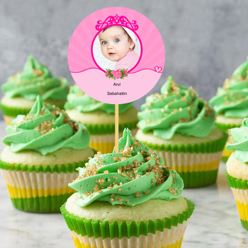 Gül Temalı Resimli Kürdan Süs