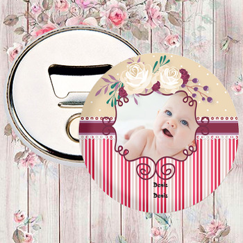 Gül Temalı Resimli Magnet Açacak