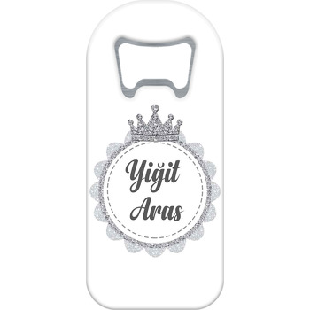 Gümüş Simli Taç Temalı Uzun Magnet Açacak
