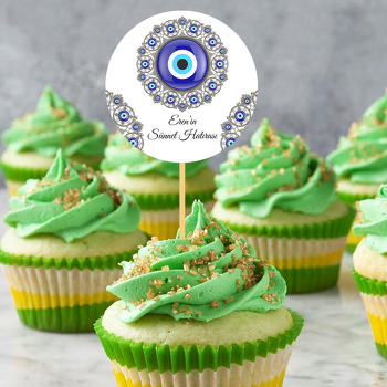 Gümüş Telkarili Nazar ile Sünnet Temalı Parti Kürdan Süs