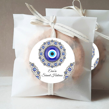 Gümüş Telkarili Nazar ile Sünnet Temalı Sticker