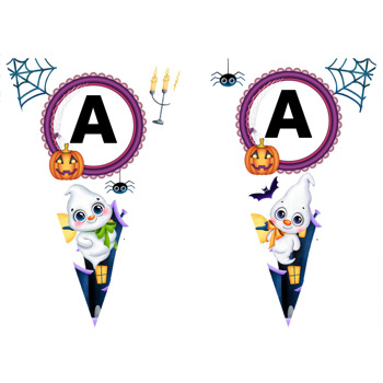 Halloween Boo Temalı Parti Banner Flama