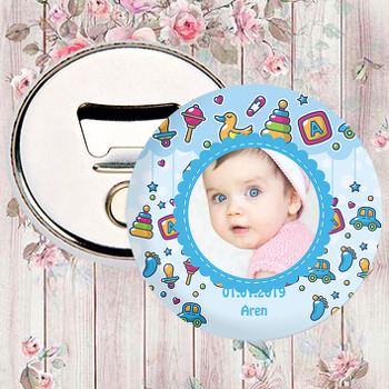 Harfler Temalı Resimli Magnet Açacak