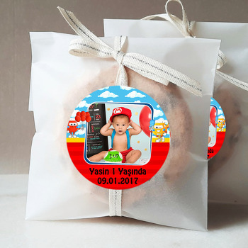 Harika Uçaklar Kırmızı Mavi Fon Temalı Resimli Sticker