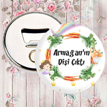 Havuç Çerçeveli Diş Temalı Magnet Açacak