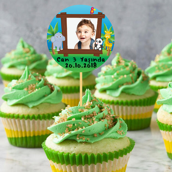 Hayvanlar Alemi Temalı Resimli Kürdan Süs