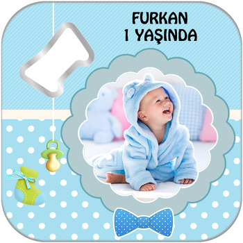 Hoşgeldin Temalı Kare Magnet Açacak
