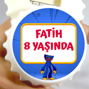 Huggy Wuggy Temalı Kapak Şekilli Magnet Açacak