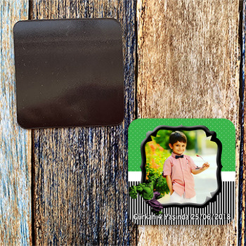 Yeşil Adam Temalı Kare Magnet