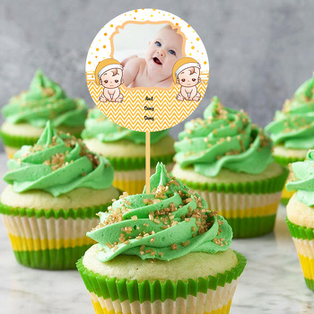 İkiz Bebek Temalı Hoşgeldin Bebek Kürdan Süs