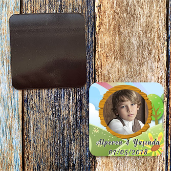İlk Bahar Temalı Kare Magnet