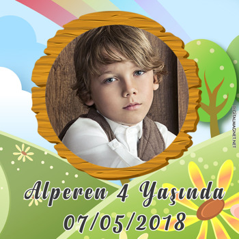 İlk Bahar Temalı    Kare Parti Afiş