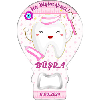 İlk Dişim Pembe Temalı Balon Magnet Açacak