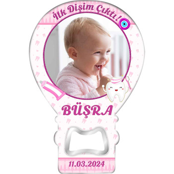 İlk Dişim Pembe Temalı Balon Magnet Açacak