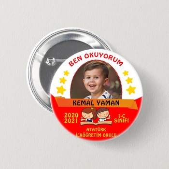İlk Okuma Temalı İğneli Buton Rozet