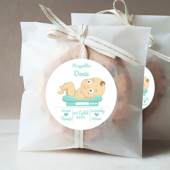 İlk Tartı Yeşil Temalı Sticker