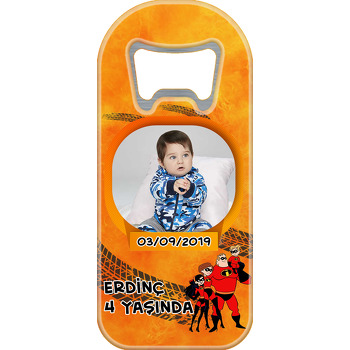 İnanılmaz Aile Temalı Uzun Oval Magnet Açacak