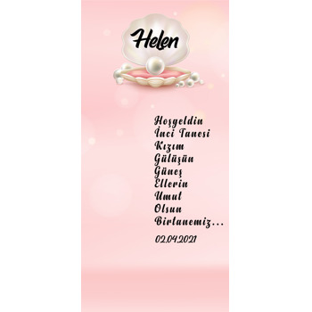 İnci Tanesi Temalı Hediyelik Kart