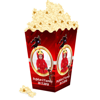 Iron Man Temalı Popcorn Kutusu