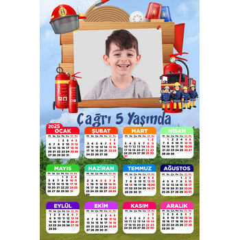 İtfaiye Temalı Takvim Magnet
